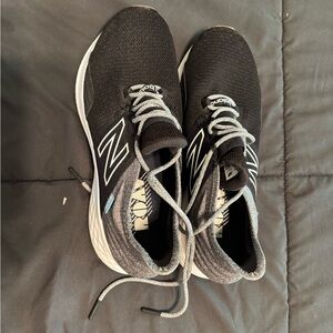 New Balance Black and White Athletic Shoes